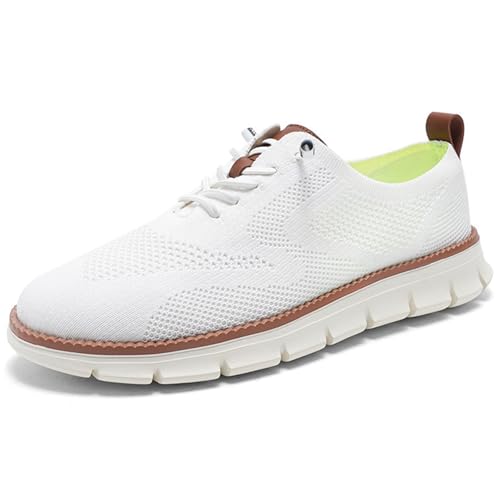 Mens Dress Sneakers Business Casual Shoes Comfortable Walking Shoes for Men Breathable Lightweight Knit Oxfords