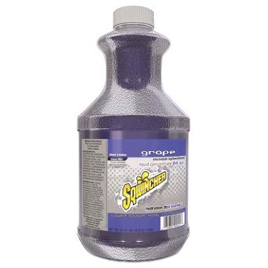 Sqwincher Electrolyte Liquid Concentrate, Grape Mix, 64 oz Jug, 6 Pack | Electrolyte liquid concentrate supports hydration; mix with water; each 64 oz bottle makes 5 gallons for high volume use