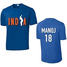 India Cricket Team Customizable Jersey - Add Your Name & Number, Cricket Jersey, Personalize Cricket Shirt