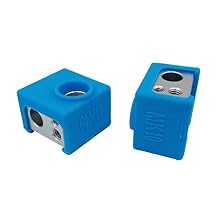 MK10 Heater Block with Silicone Sock 2PCS for 3D Printer Hotend Extruder Upgraded Accessories