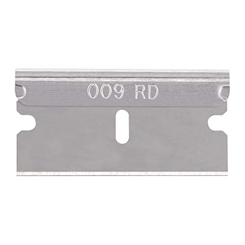 Pacific Handy Cutter Stainless Steel Replaceable Blades for Box Cutters, Standard Single-Edged Industrial Razor Blades, Ultra Sharp, Single Edge, Box Of 100, RB009 New B15101-9