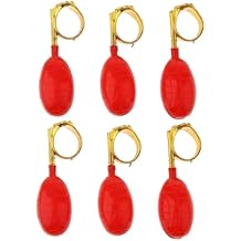 6Pcs Water Squirt Games Water Spray Ring Tricky Games Spoof April Fools' Day Tricky Prank Games Gag Games and Practical Jokes Novelty and Gag Red