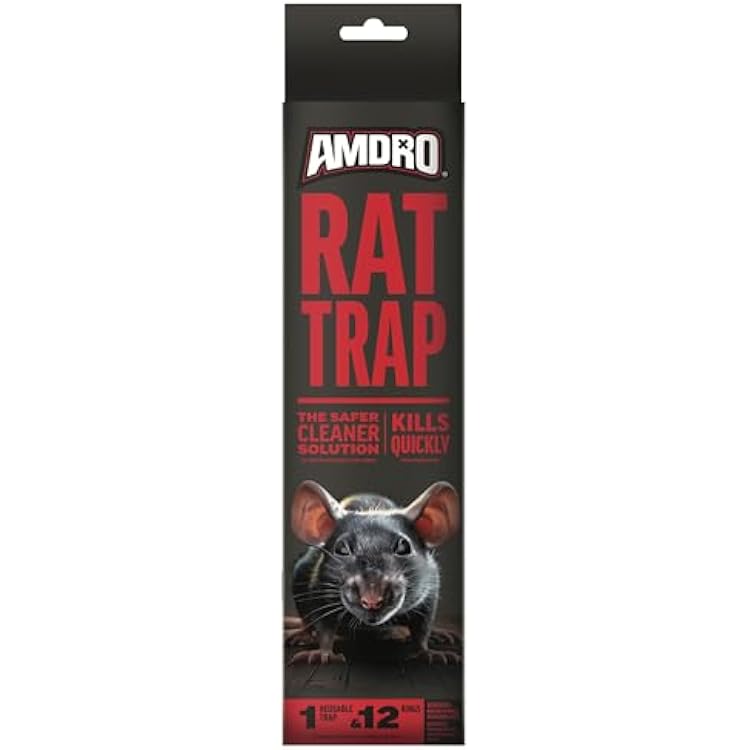 Amdro Reusable Rat Trap, Kills Up to 12