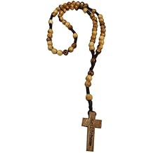 Bethlehem Gifts TM Olive Wood Round String Rosary