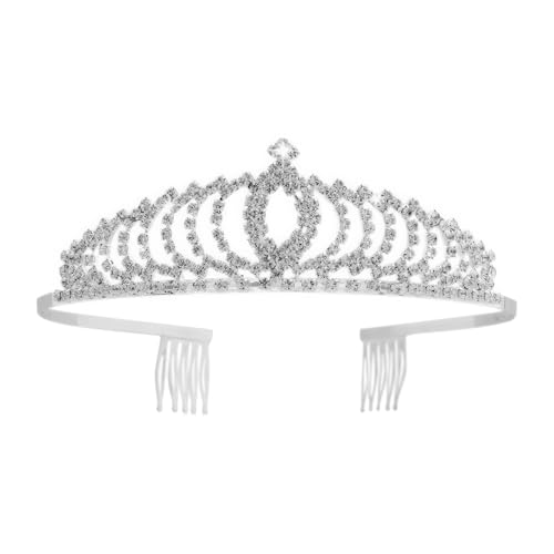 Tiana Crown, Fairy Godmother Rapunzel Costume Tiara for Women Princess Peach Bride Diaries - Vofler Silver Coronas para 15 Anos Hair Accessories for Party Quinceanera Prom Wedding Birthday Girls