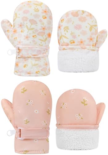 Baby Toddler Mittens Waterproof Winter Snow Gloves Cold Weather Warm Ski Fleece Kids Boys Girls 1t 2t 3t 4t