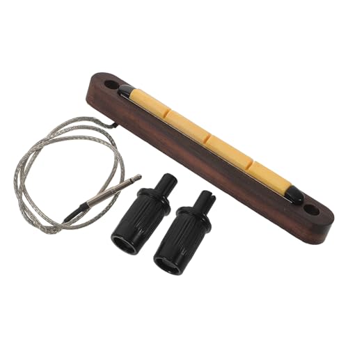 1 Set Under Saddle Transducer Pickup Compatible with 4 String Acoustic Bass Guitar Parts, 2.5mm Jack Compatible for Amplifiers and Pre-Amps, Guitar Accessories