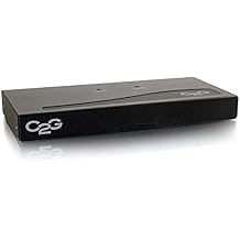 C2G 29551 4-Port VGA (UXGA) Monitor Splitter/Extender, TAA Compliant, Black - TAA Compliant