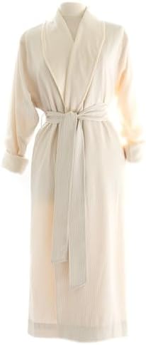 Telegraph Hill Double Layer Bathrobe - Unisex Seersucker Bathrobe for Sauna, Gym, Home
