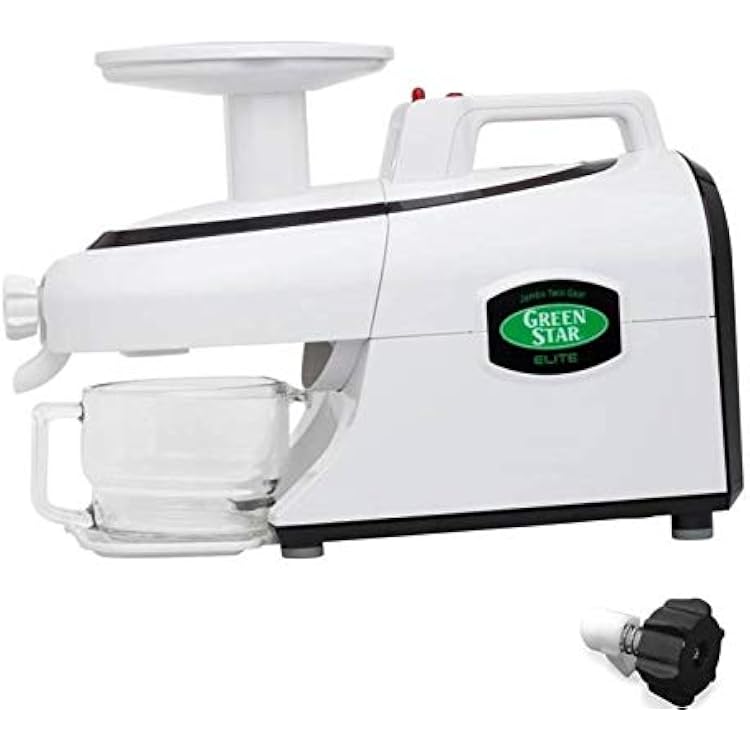 Tribest Green Star Elite GSE-5000 Jumbo Twin Gear Juice Extractor PLUS FREE SOFT FRUIT KNOB