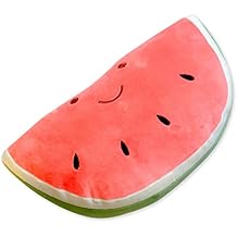 11.8" Watermelon Plush Pillow Soft Stuffed Fruit Plush Toy Gifts for Kids,Pink