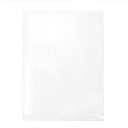 ClearBags Flat Open Top Bags, 5 7/16 x 7 1/4, 100 Pack, Clear Photo Storage Bag, Plastic Sleeves, Sheets for Art, Crafts, Envelopes, Cards, Crystal Clear, Archival Safe, B75NFA