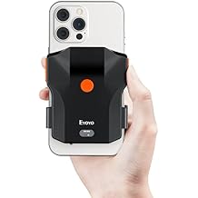 Eyoyo 1D Bluetooth Barcode Scanner Wireless, Back Clip Phone UPC USB Bar Code Reader with Battery Level Indicator Compatible with 4.7"-7.2" Android Phone, iPhone for Warehouse Book Library Inventory