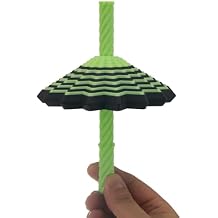 16-Layer Spinning Fidget Toy for Adults, Black & Glow Green Kinetic Desk Toy, Glow in The Dark Rotating Sensory Stress Relief Toy