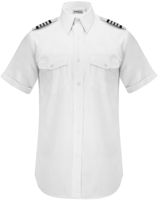 Professional Pilot Shirt - Men's Short Sleeve Crew by Aero Phoenix