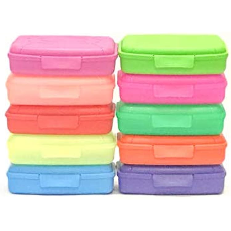 Mintra Home Utility Boxes - 375ml ASSORTED 3pk - 6.5inW x 4.25inD x 1.5inH - great utility box, storage box for pencils, pens, crafts and other small items