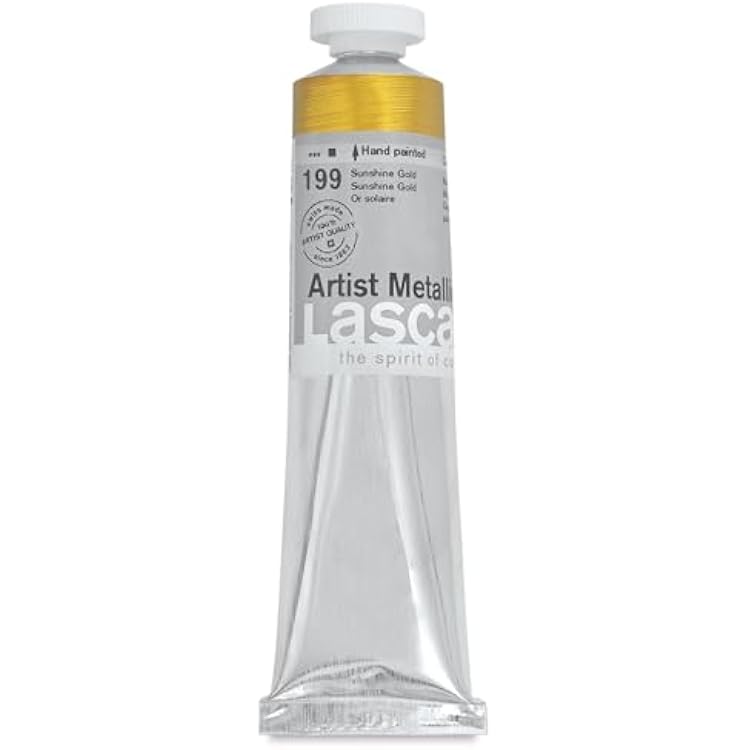 Lascaux Artist Acrylics - Sunshine Gold, 45 ml tube