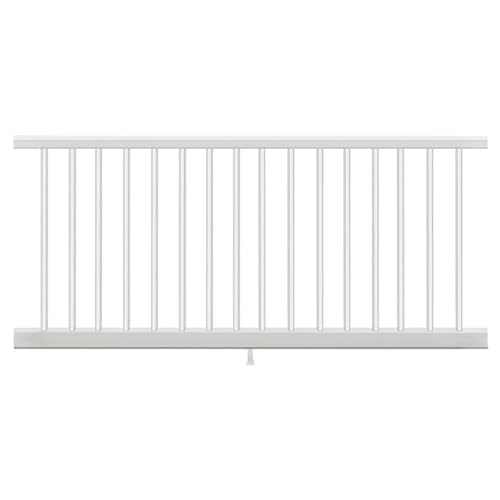 Trex Select Composite T-Rail Level Rail Kit with Square Balusters White 6 x 36