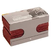 MAKEITHAPPEN Mirlon Total 4.5 in. x 9 in. Red Very Fine 360 Grit Aluminum Oxide Sanding Pad