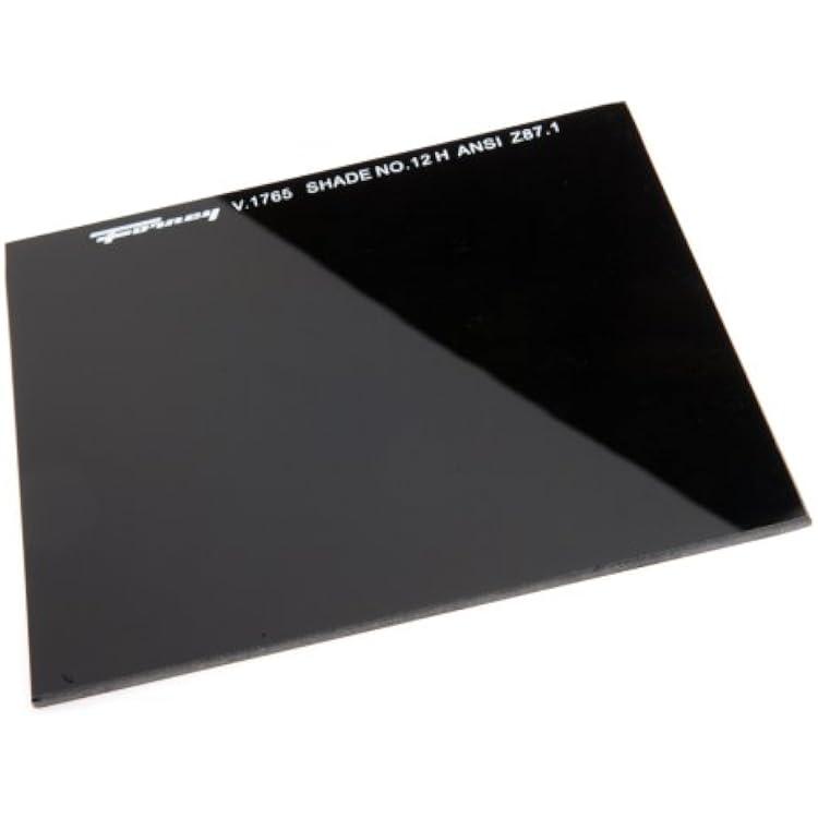 Forney 57054 Lens Replacement Hardened Glass, 4-12-Inch-by-5-14-Inch, Shade-12,Green