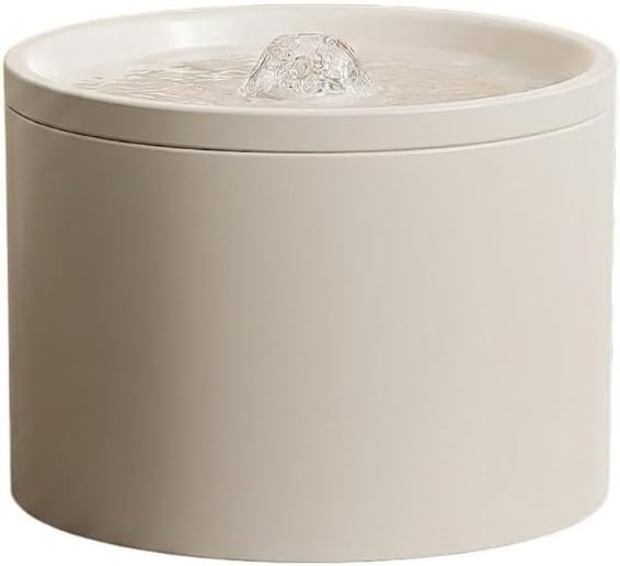 PureFlow Ceramic Cat Fountain 1L (White,Default-15 * 11cm)
