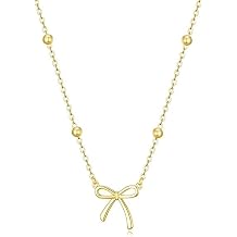 DYALE Designer Gold Chain Necklace with Pink Monogram Logo and Butterfly Charm, 18K Gold Plated