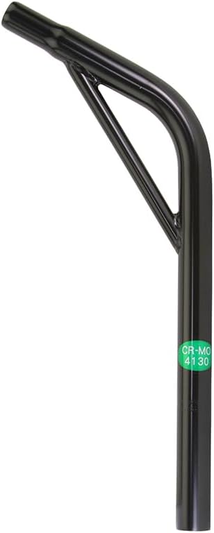 Bicycle Chromoly 25.4mm Black Lay-Back with Support Seatpost 400mm Long