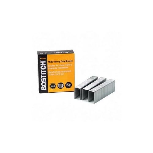 Bostitch Office 790121 Heavy Duty Staples 0.94-Inch Leg Length 1000 StaplesBox