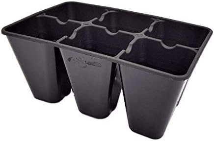 Bootstrap Farmer Extra Strength 6 Cell Seedling Starter Trays, 60 Pack (360 Cells), for Seed Germination and Plant Propagation Planting Starting Plugs