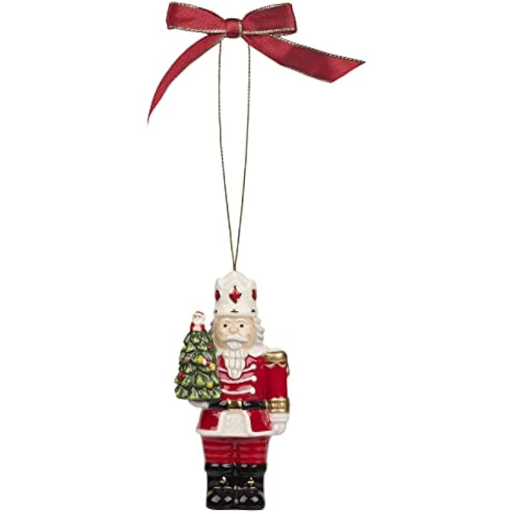 Spode Christmas Tree Nutcracker Ornament, Long-Lasting Festive Holiday Ornament for Christmas Tree & Seasonal Display, Stylish Decoration for Mantel, Shelves & Home Accents