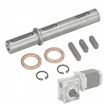 KadimendiumReducer Output Single Shaft Diameter 18mm 0 for 71in Length 128mm 5 for 04in forReducer NMRV040 RV040 Nema34 Stepper Motor