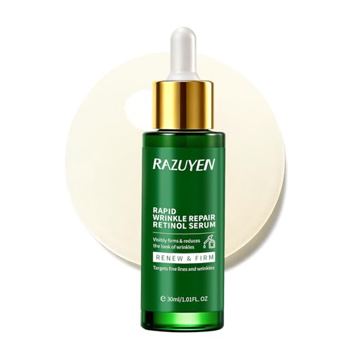 Retinol Serum for Face, Anti Aging Serum with Peptide for Fine Lines and Wrinkles, Smoothing, Repairing and Hydrating Face, 30ml 1 Fl Oz