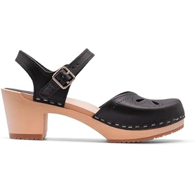 Sandgrens Handmade Swedish Wood Clogs for Women, High Heel Sandal | Copenhagen