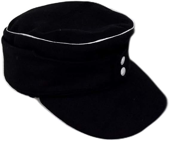 SZWYKW WW2 German M43 Officer Field Cap Woolen hat (60cm) Black