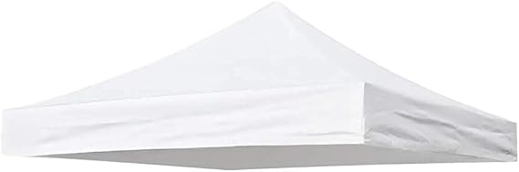 Waterproof Gazebo Cover - 420D Oxford Cloth Tent Top for Pop-Up Canopy Tent (2.9 * 2.9m) White