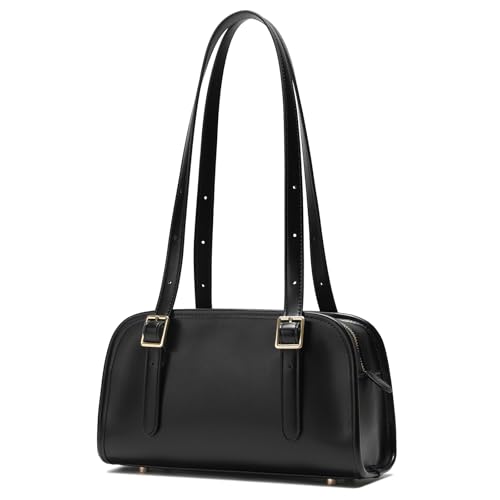 Keyli Swing Zip Shoulder Bag Fashion Purses for Women, Leather Shoulder Handbag Top-Handle Hobo Bags with Adjustable Strap