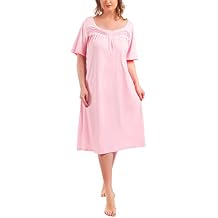 100% Cotton Nightgowns for Women Plus Size Nightgowns Soft Cotton Ladies Nightdress Sleepwear