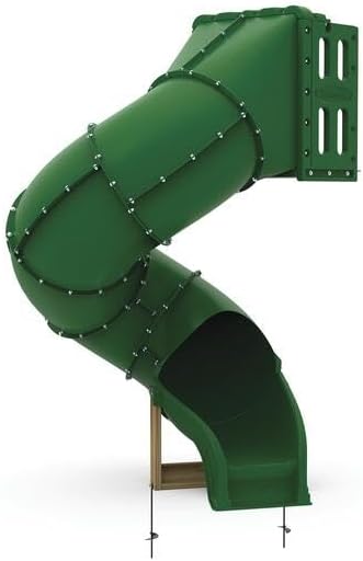 5 ft. 300 deg Spiral Tube Slide Green
