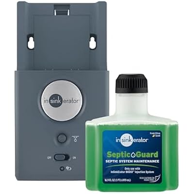 INSINKERATOR BOOST Injection System with Septic Guard Solution, Septic System Maintenance for INSINKERATOR Garbage Disposals, BST-SG