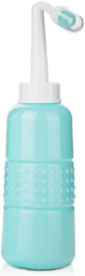 Mom Upside Down Peri Bottle for Postpartum Care, Portable Bidet Perineal Cleansing Tool, Mom Peri Bottle for Postpartum Essentials (Blue, 350ml)