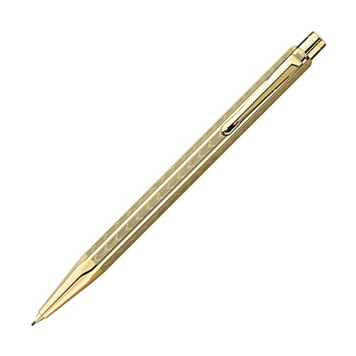 Caran D Ache Chevron Gold Plated Ecridor Gold Plated Chevron 0.7mm Pencil 0004.208