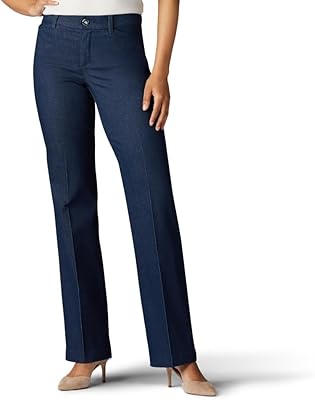 Lee Womens Flex Motion Regular Fit Trouser Pant