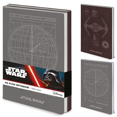 Pyramid International Star Wars Empire A6 Flexi Notebook Twin Pack, 60 Sheets, Ideal for Fans and Everyday Note-Taking, One Size