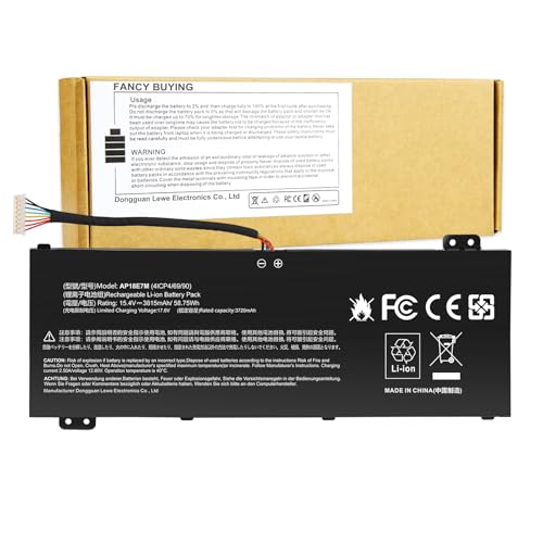 AP18E7M Battery for Acer Nitro 5 AN515-44 AN515-54 AN517-51 Nitro 7 AN715-51, Aspire 7 A715-74G, Predator Helios 300 PH315-52 PH317-53, Triton 300 PT315-51, AP18E8M 4ICP46990 4ICP47088 KT00407009
