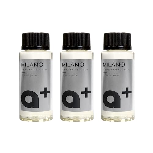 Aromar Fragrance Oil Milano-Inspired by Westin Luxury Hotel Scent Experience for Waterless Diffusers Long-Lasting Home Scents 60mL Bottle Pack of 3