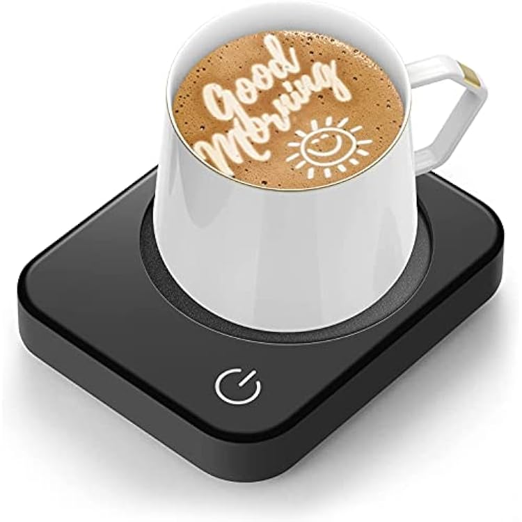 Coffee Mug Warmer, Smart Cup Warmer for Desk, 3 Temperature Control & Auto Shut Off, Electric Cup Warmer for Heating Milk,Tea,Beverage,Candle Black-No Mug