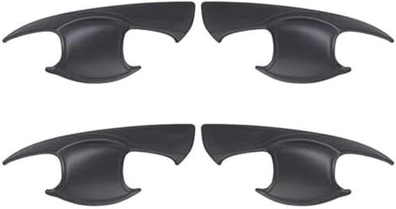 Rear Exterior Handle Matte Black Car Door Handle Protection Insert Bowl Cover Auto Parts for Toyota Hilux REVO 2015-2020 Car Door