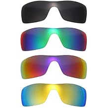 4 Pairs Polarized Replacement Lenses for Oakley Batwolf OO9101 Sunglasses Glass Frame