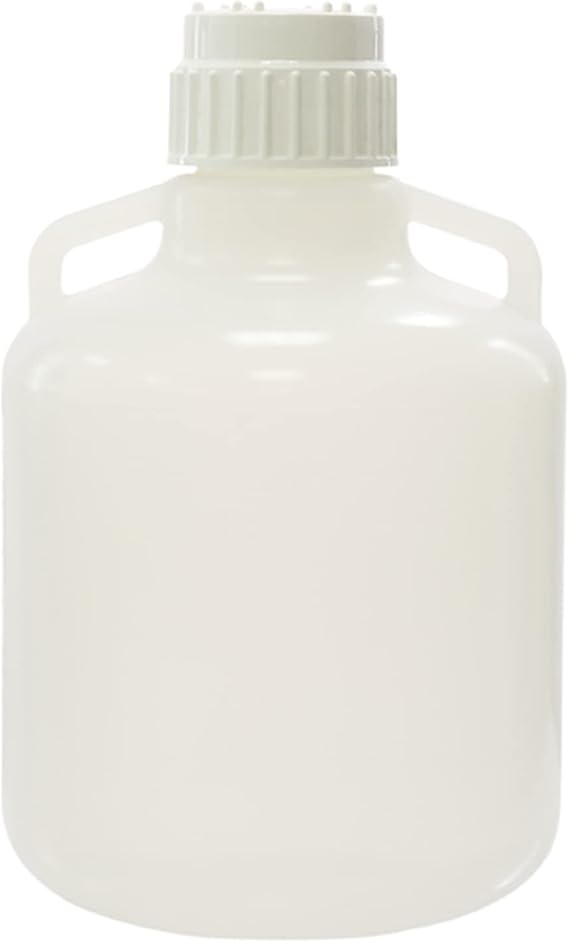 Utile 10L Round Jug with Handle, Plastic Carboys, PP Screw Cover with TPE Liner, 4093.2892.1.