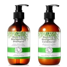 Rosemary Mint Shampoo and Conditioner set Infused with Biotin Promotes Hair Growth & Scalp Health, Strengthen Weak and Brittle Hair for All Hair Types